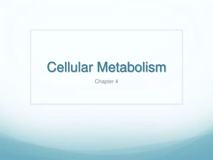 cellular metabolism