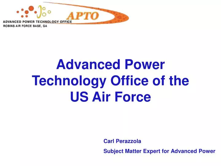 advanced power technology office of the us air force