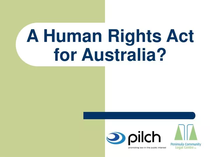 a human rights act for australia