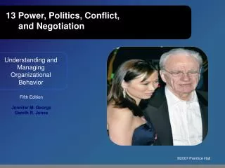 13 Power, Politics, Conflict, and Negotiation