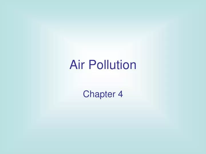 air pollution