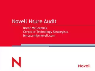 Novell Nsure Audit