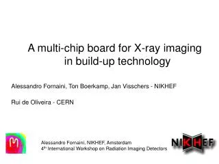 A multi-chip board for X-ray imaging in build-up technology