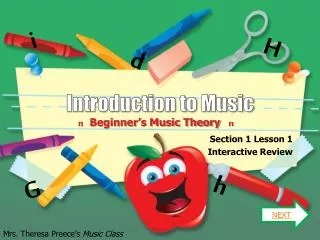 Intro to Music; Beginner's Music Theory