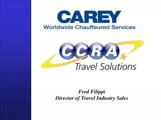 Fred Filippi Director of Travel Industry Sales