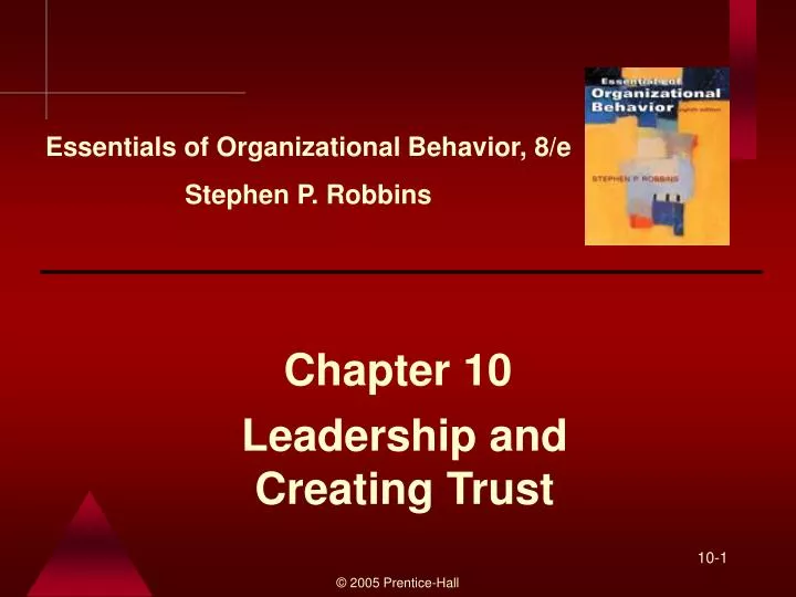 leadership and creating trust