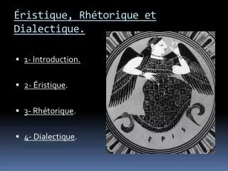 ristique rh torique et dialectique