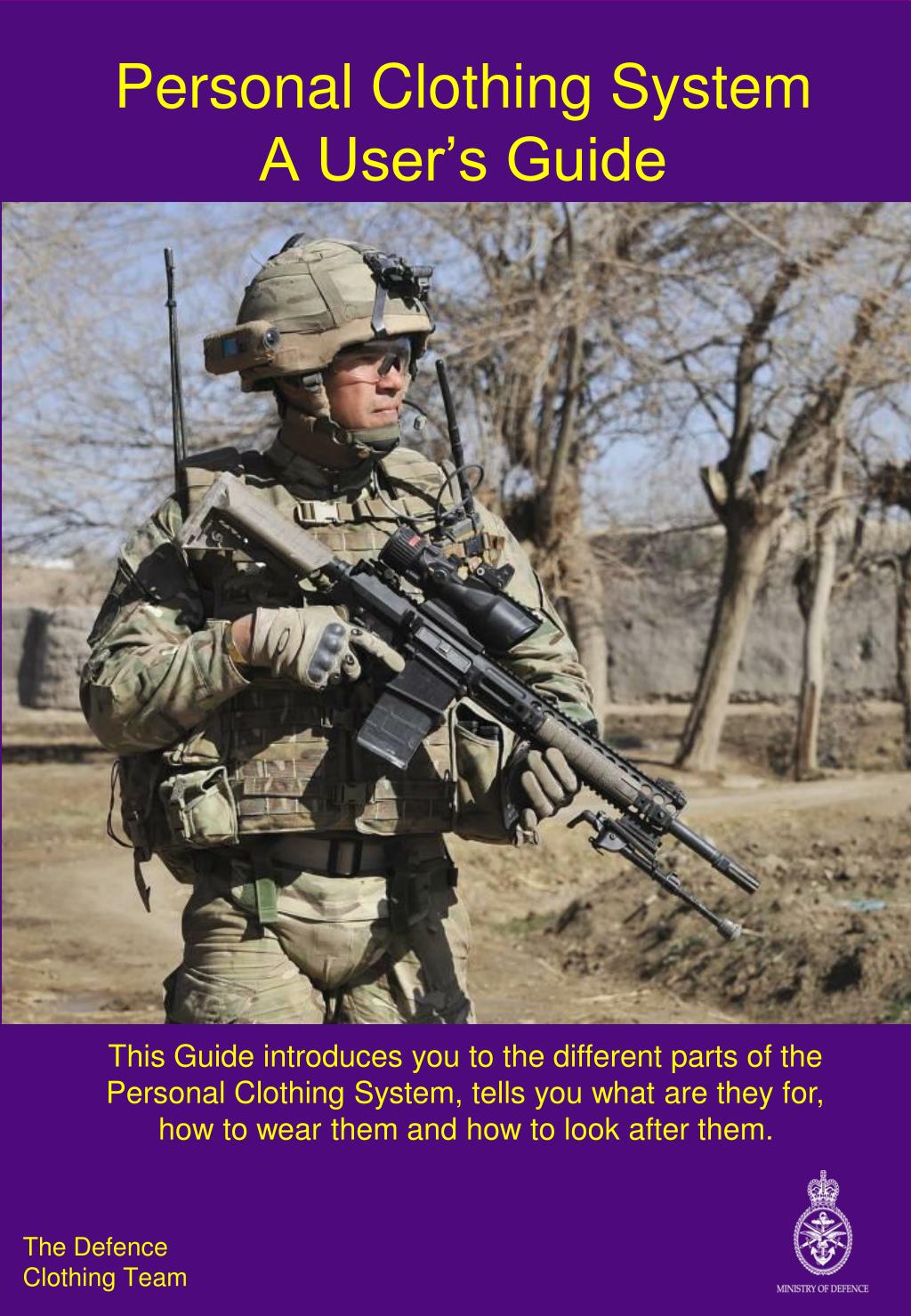 PPT - Personal Clothing System A User’s Guide PowerPoint Presentation ...