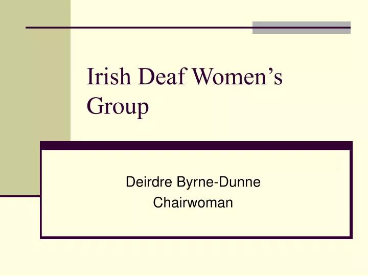 irish deaf women s group