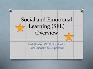 Social and Emotional Learning (SEL) Overview