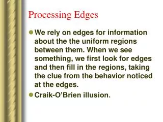 Processing Edges