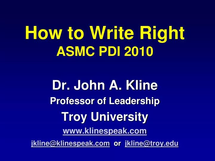 how to write right asmc pdi 2010