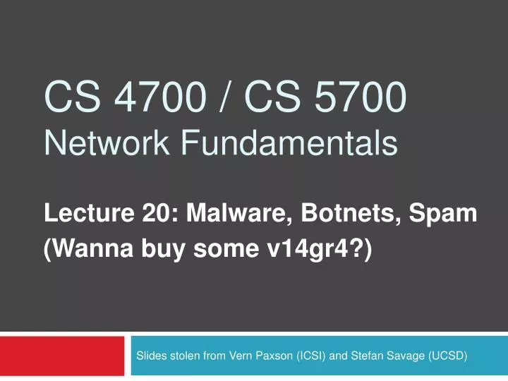 cs 4700 cs 5700 network fundamentals