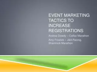 Event Marketing Tactics to Increase Registrations