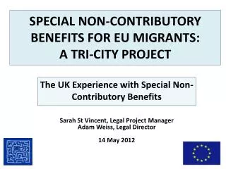 special non contributory benefits for eu migrants a tri city project