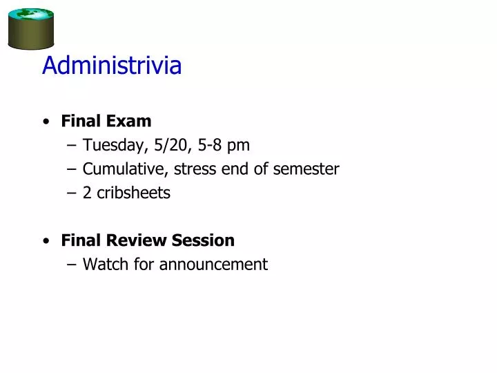 administrivia