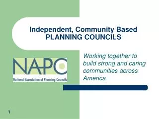 Independent, Community Based PLANNING COUNCILS