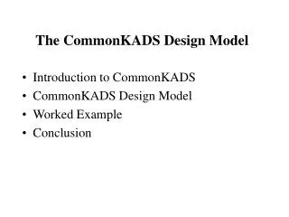 The CommonKADS Design Model