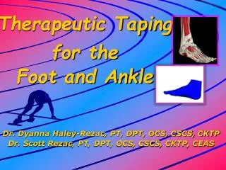 therapeutic taping for the foot and ankle