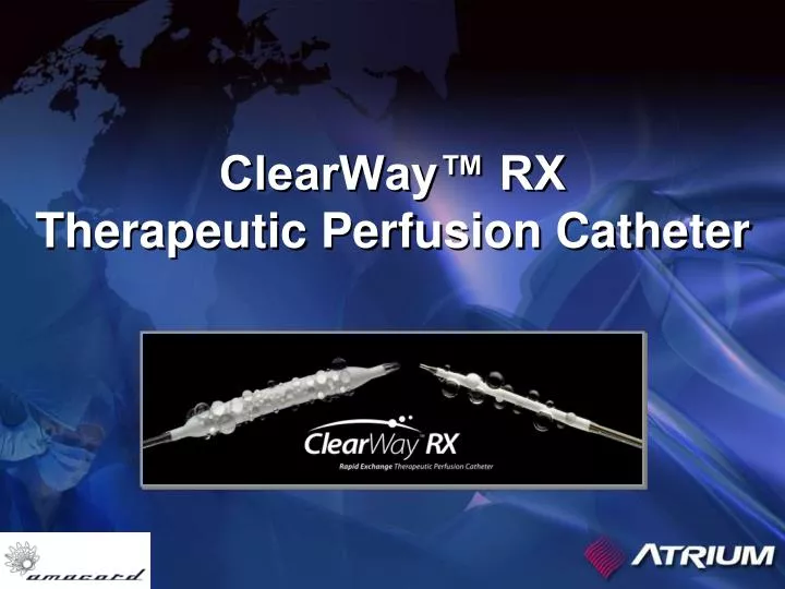 clearway rx therapeutic perfusion catheter