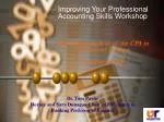 Improving Your Professional Accounting Skills Workshop