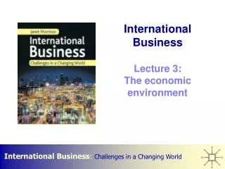 International Business Lecture 3: The economic environment