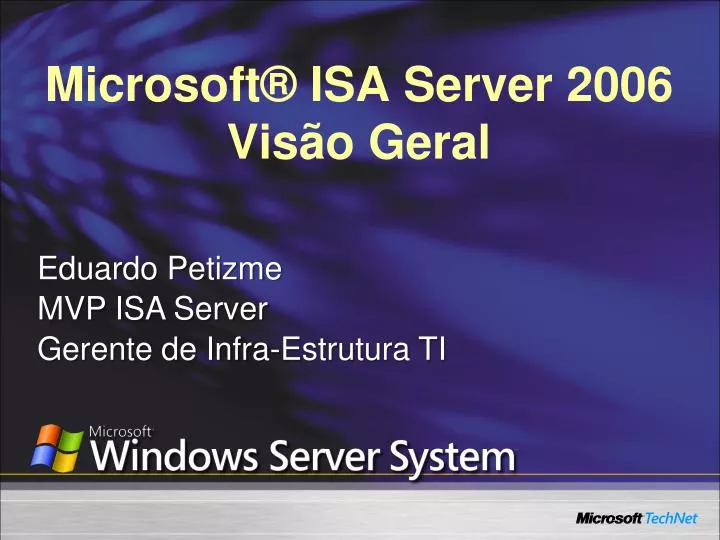 microsoft isa server 2006 vis o geral