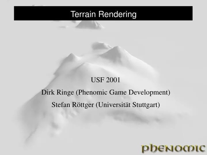 terrain rendering