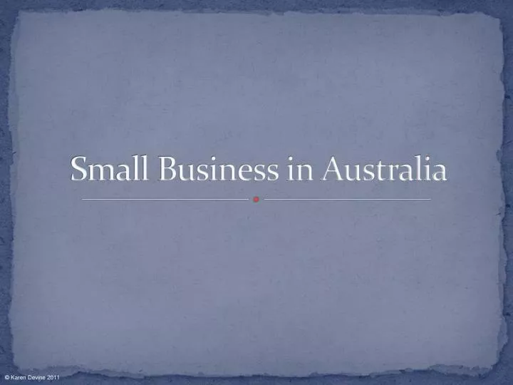 small business in australia