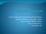 Science Olympiad - slide 1