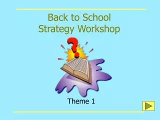 Back to School Strategy Workshop