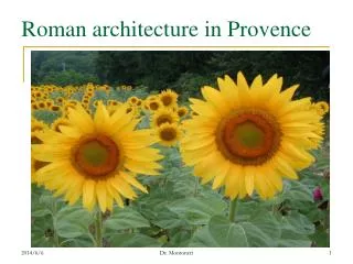 Roman architecture in Provence