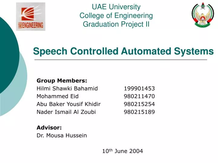 speech controlled automated systems