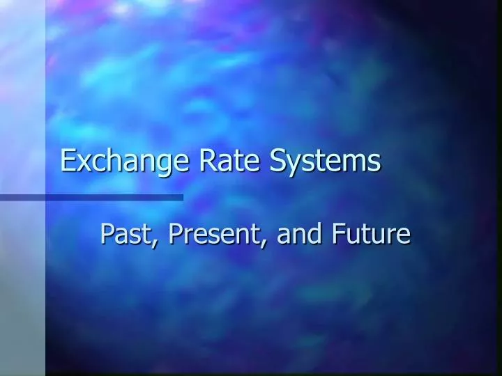 exchange rate systems