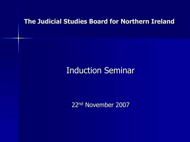 the judicial studies board for northern ireland