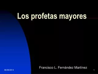 los profetas mayores