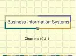 Business Information Systems - slide 1
