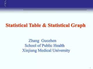 Statistical Table &amp; Statistical Graph