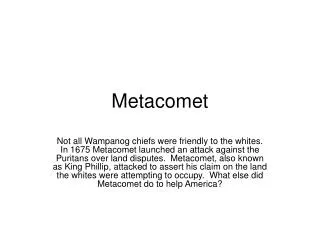 Metacomet