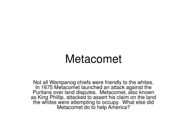 metacomet