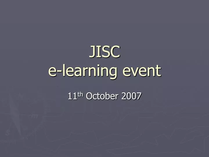 jisc e learning event