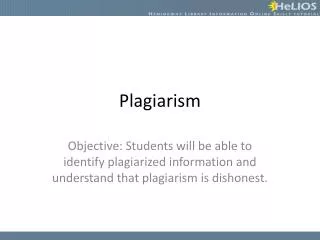 Plagiarism