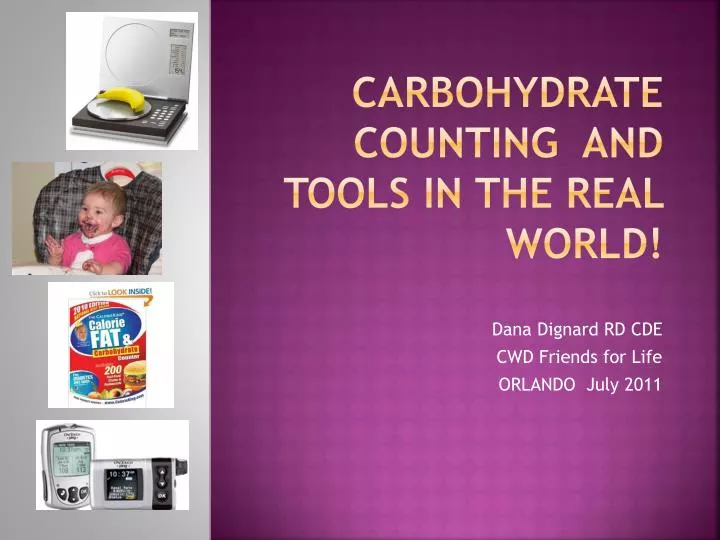 carbohydrate counting and tools in the real world