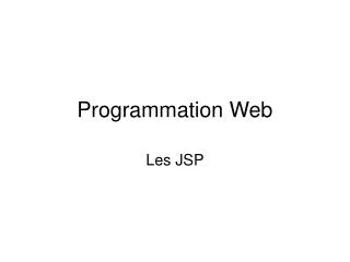 Programmation Web