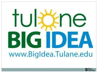 The Tulane &quot;Big Idea&quot;