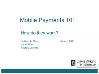 Mobile Payments 101