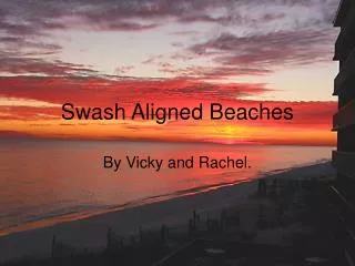 Swash Aligned Beaches