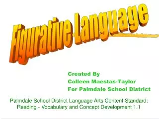 Created By Colleen Maestas-Taylor For Palmdale School District