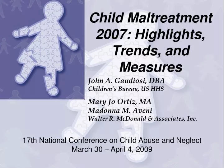 child maltreatment 2007 highlights trends and measures