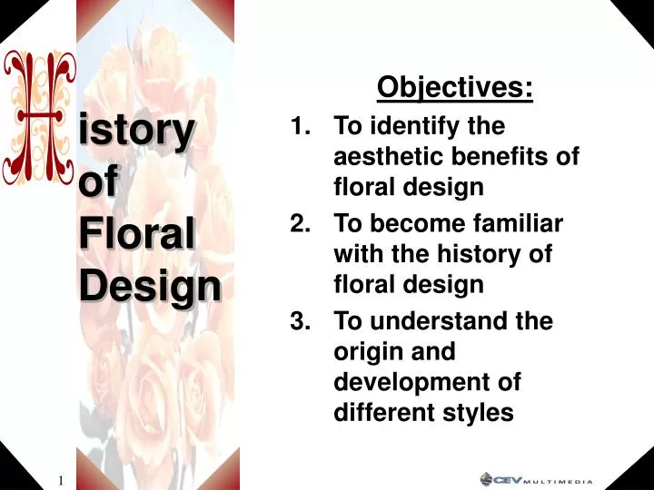 istory of floral design